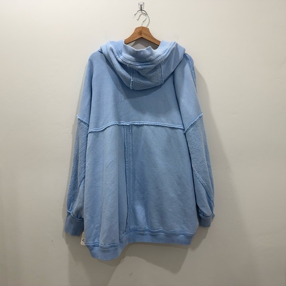 NWT Free People We The Free Forever Yours Cardi in Baby Blue Eyes Sz Small - Picture 3 of 8